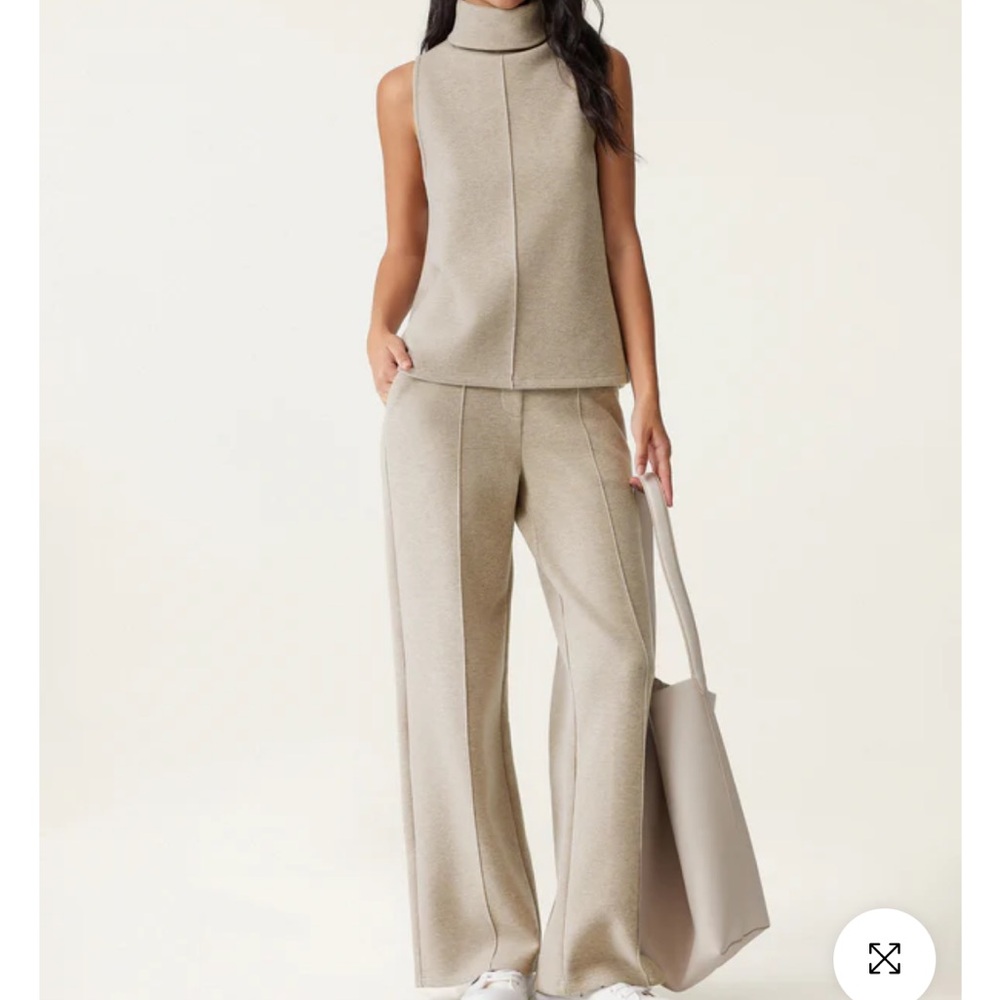 OGL Cream Straight Leg Pants